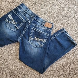 Silver Jeans | 925 Series Straight 38X32 Contrast Stitch Denim Blue Jeans Y2K